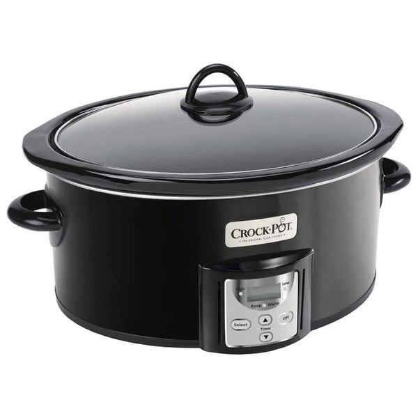 Crock - pot 4 Quart Digital Count Down Food Slow Cooker Kitchen Appliance, Black
